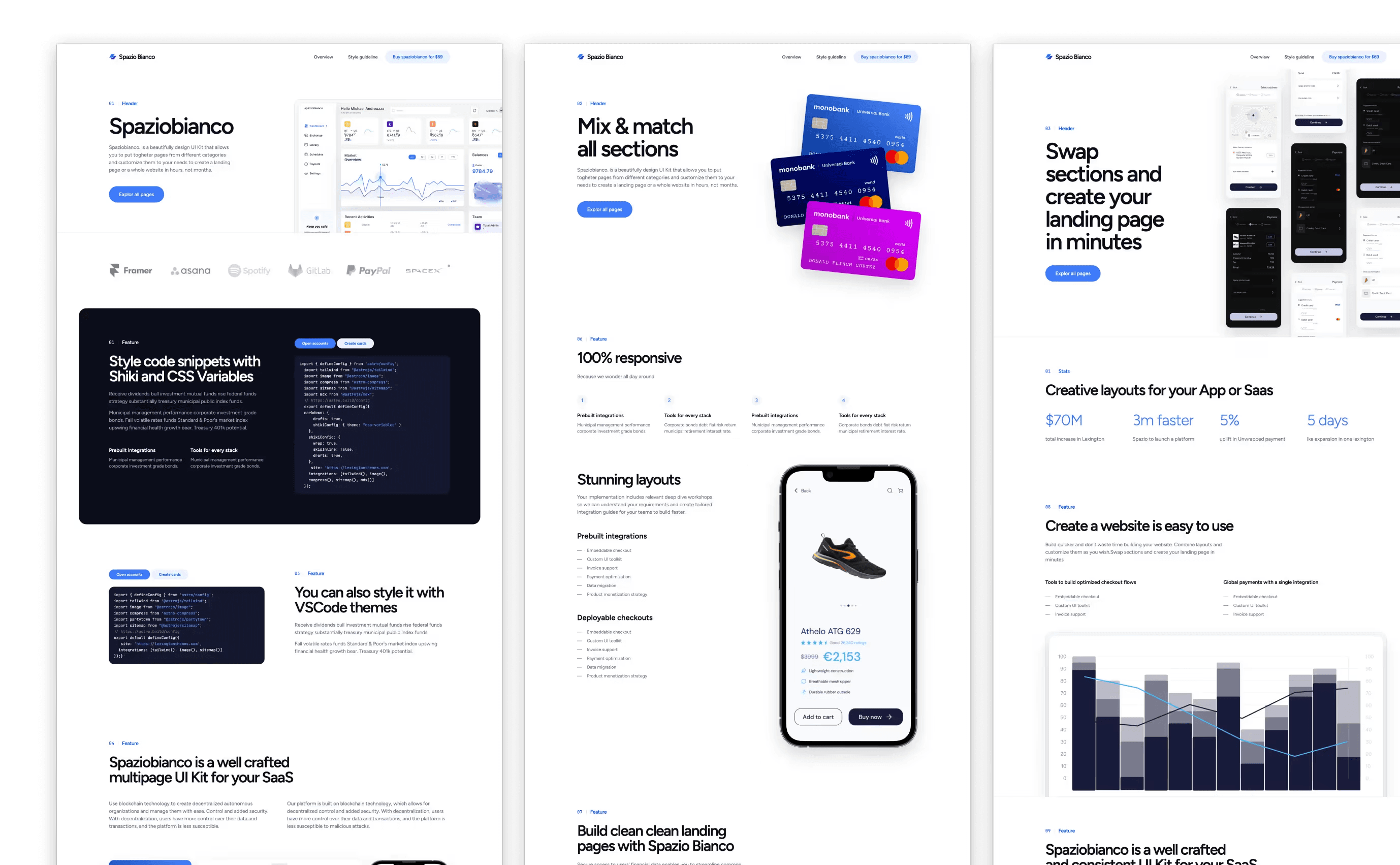 Spazio Bianco - Bright & Modern Theme for SaaS Landing Pages