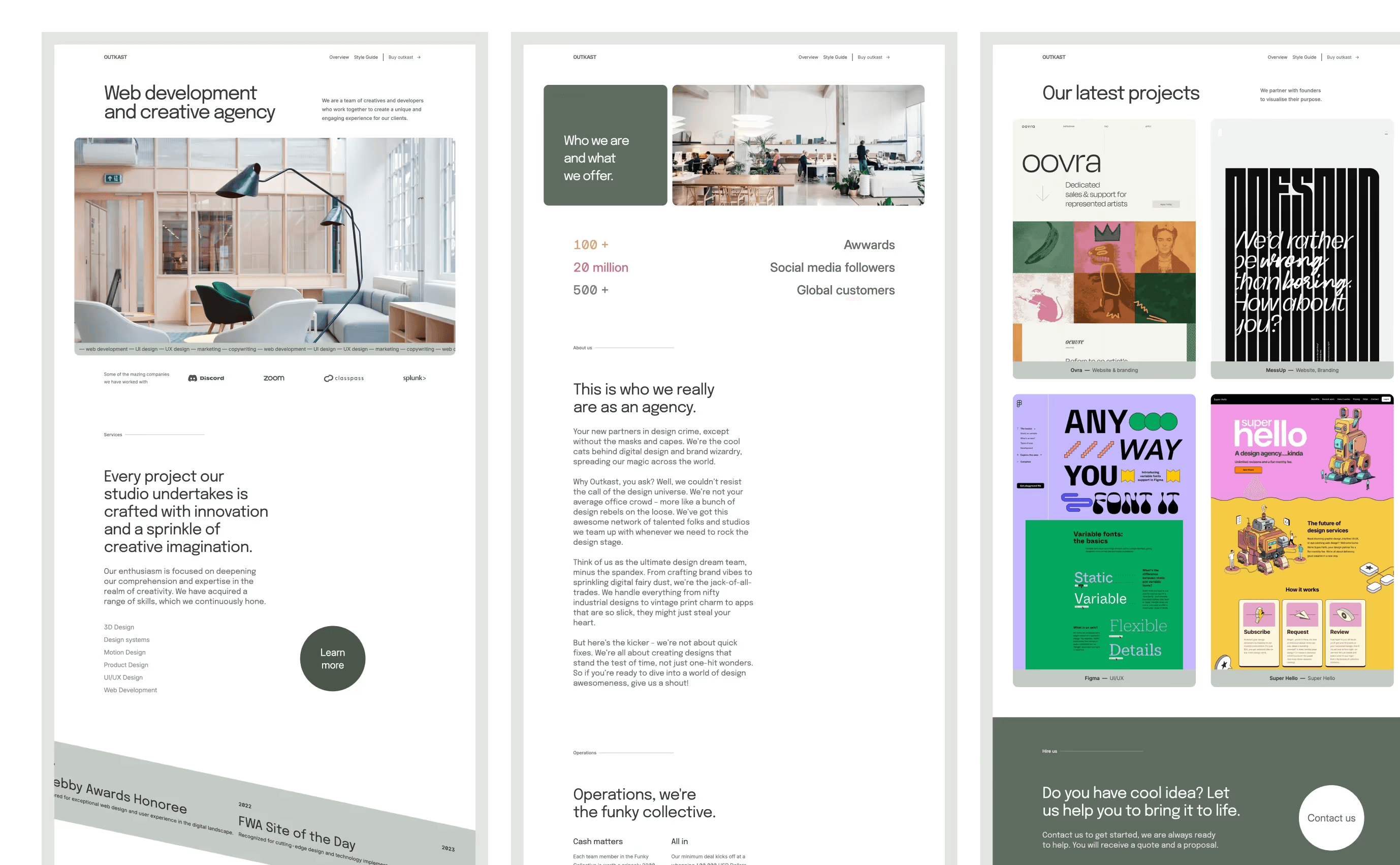 Outkast – Bold, Vibrant Template for Creative Studios