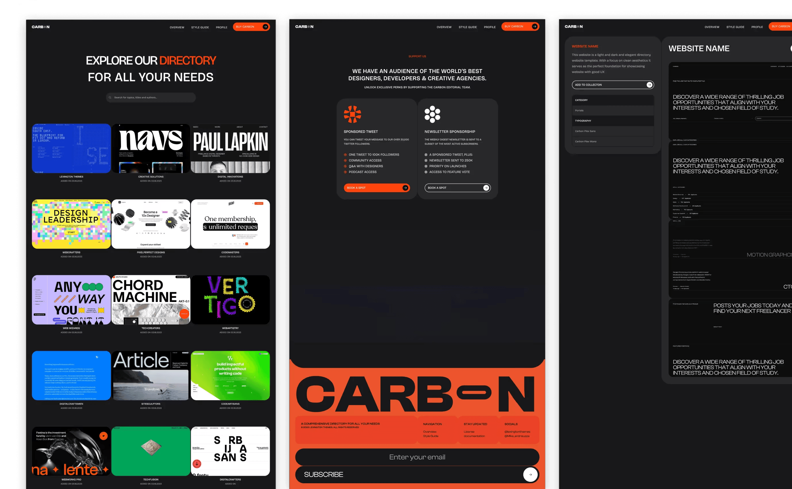 Carbon – Bold Directory Theme for Creative Sites