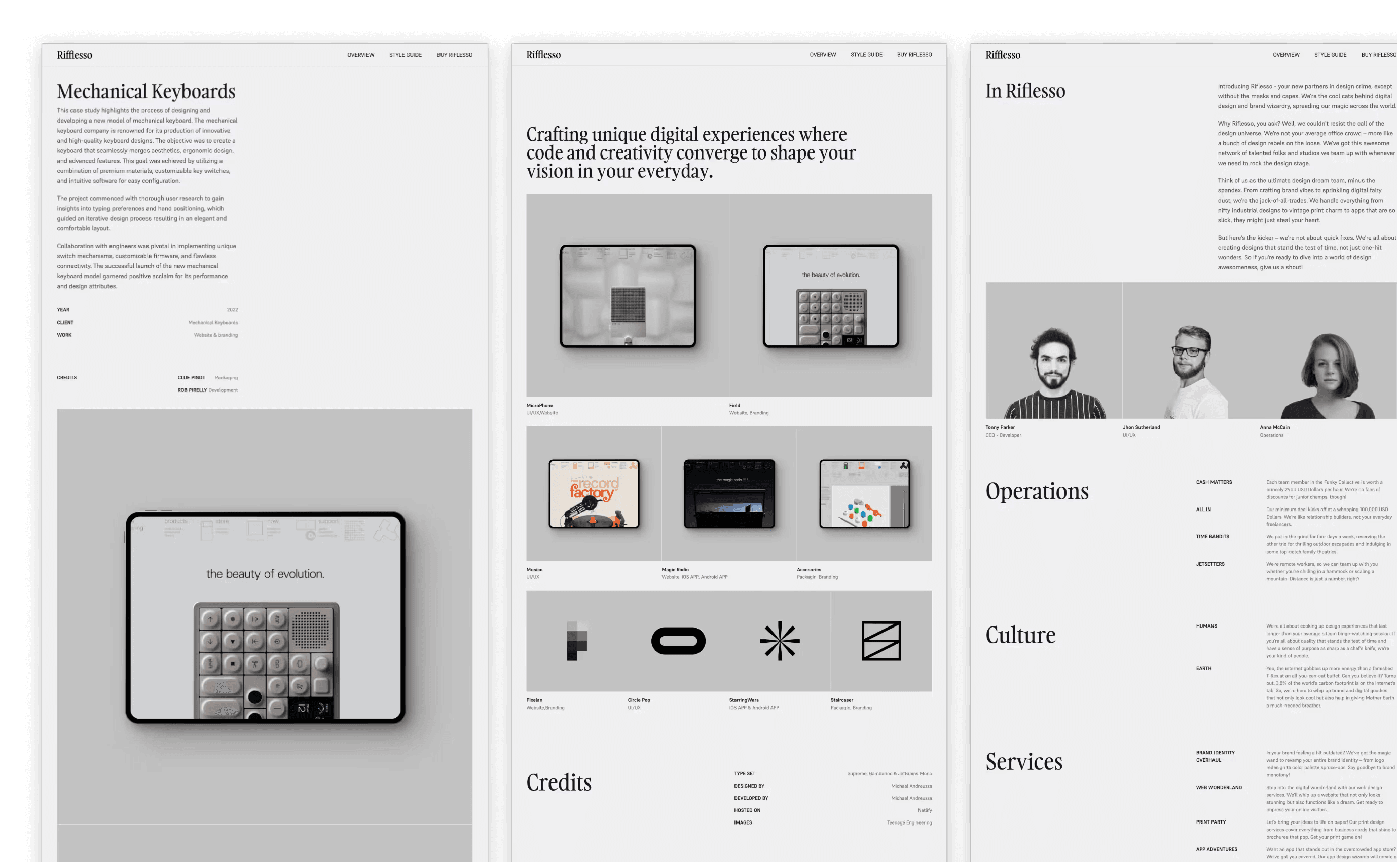 Riflesso – Monochromatic Theme for Professional Portfolios