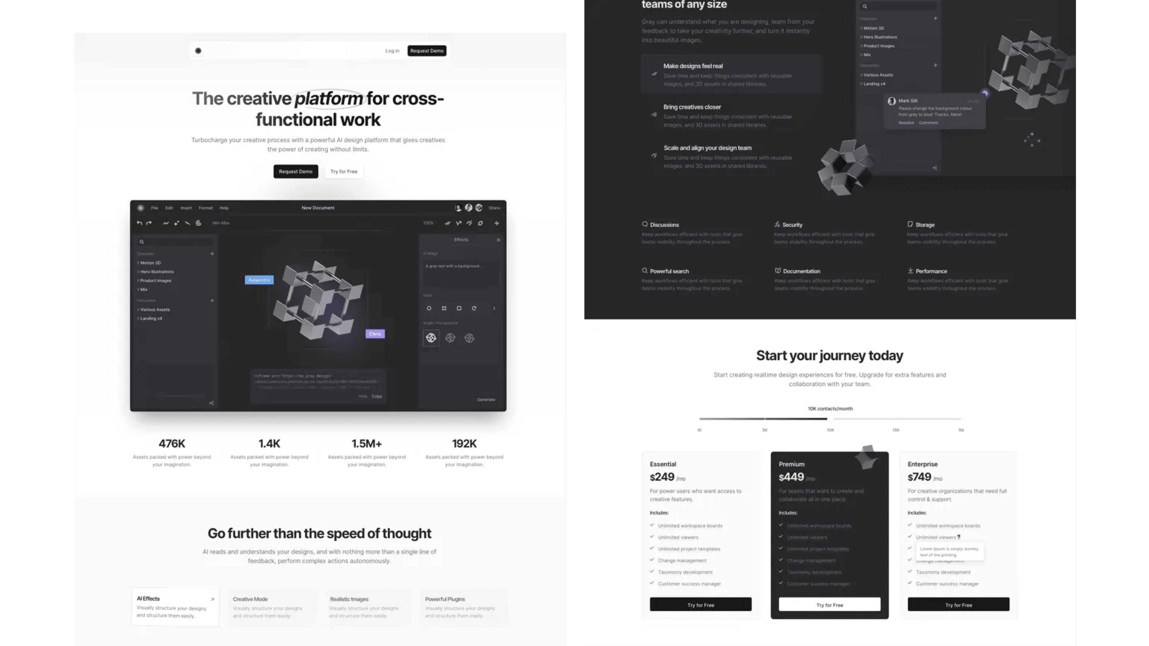 Gray - Minimal Black and White Landing Page