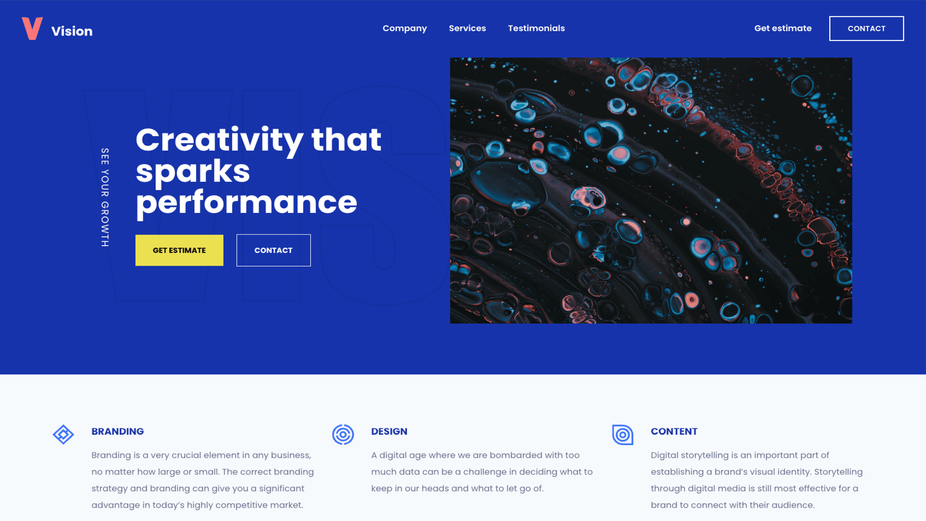 Vision - Marketing Agency Website Template