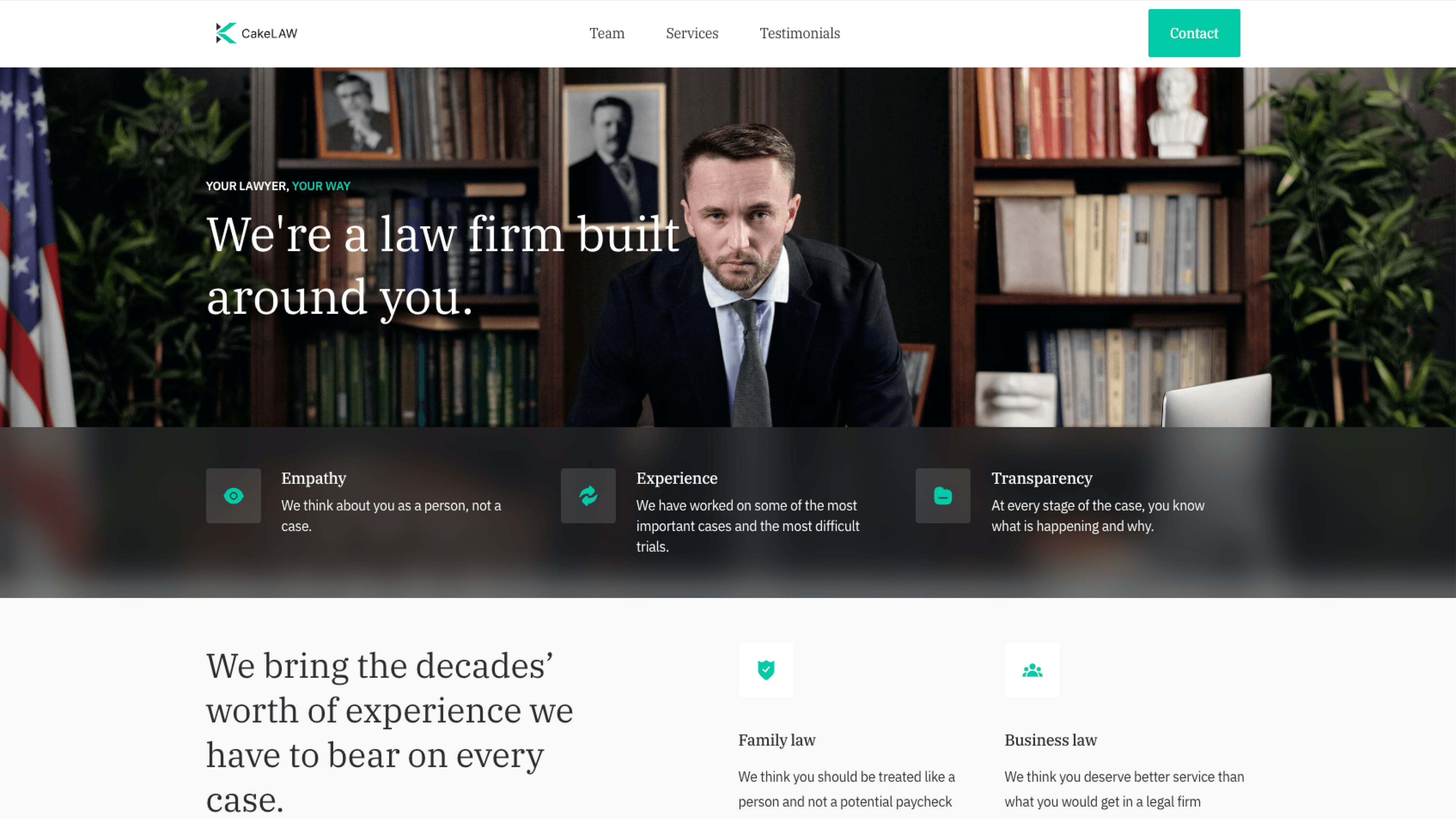 Jurist – Professional Website Template for Law Firms
