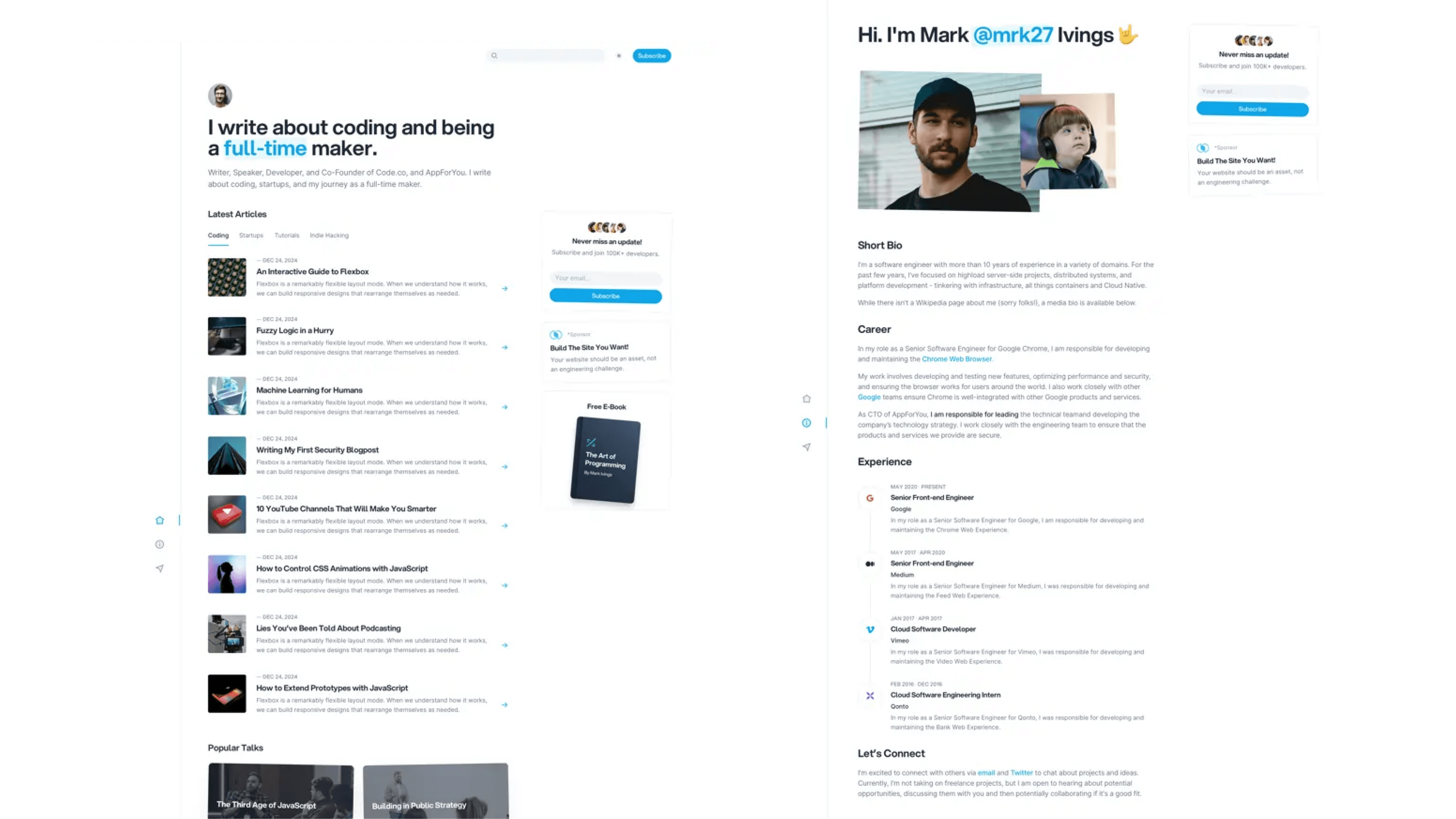 DevSpace – Personal Blog Template for Developers