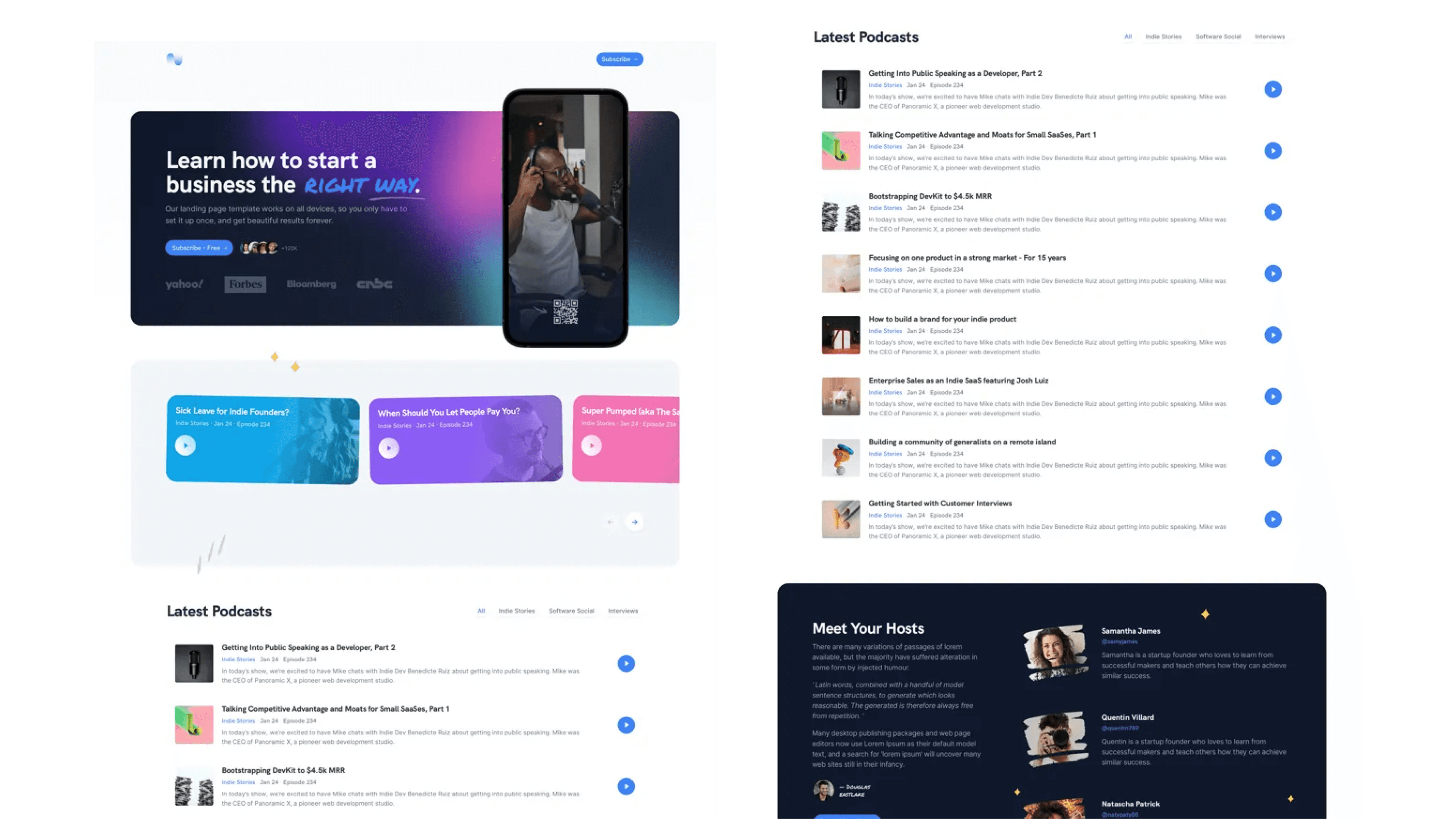 Podcast – Engaging Website Template for Showcasing Your Audio Content